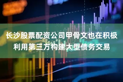 长沙股票配资公司甲骨文也在积极利用第三方构建大型债务交易